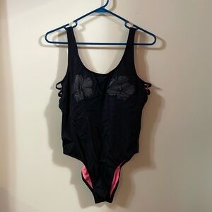 PINK one piece bathing suit